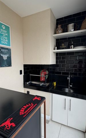Apartamento à venda com 113m², 3 quartos e 3 vagas Apartamento à venda com 113m², 3 quartos e 3 vagasVaranda gourmet