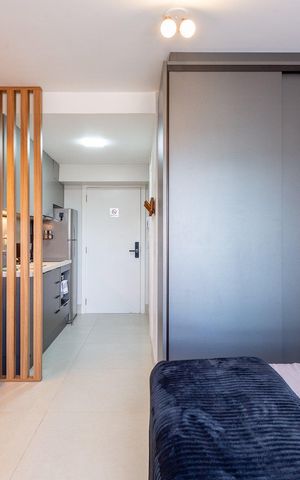 Apartamento à venda com 26m², 1 quarto e 1 vagaSala / Quarto
