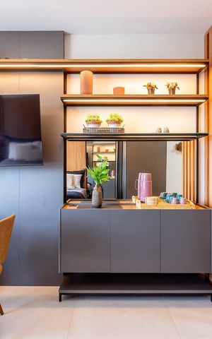 Apartamento à venda com 26m², 1 quarto e 1 vagaSala / Quarto