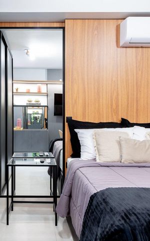 Apartamento à venda com 26m², 1 quarto e 1 vagaSala / Quarto