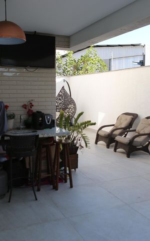 Apartamento à venda com 180m², 3 quartos e 2 vagasQuintal e Area Gourmet