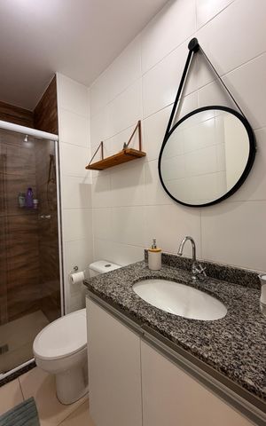 Apartamento à venda com 55m², 2 quartos e 1 vagaBanheiro Social 