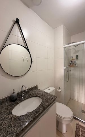 Apartamento à venda com 55m², 2 quartos e 1 vagaBanheiro da Suíte