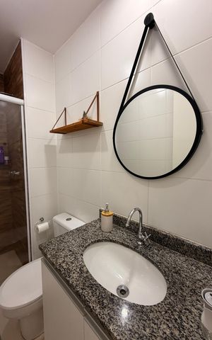 Apartamento à venda com 55m², 2 quartos e 1 vagaBanheiro Social 