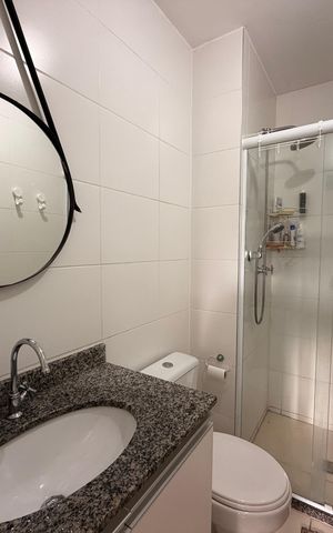 Apartamento à venda com 55m², 2 quartos e 1 vagaBanheiro da Suíte