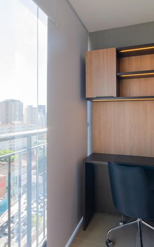 Studio para alugar com 32m², 1 quarto e 1 vagaVaranda