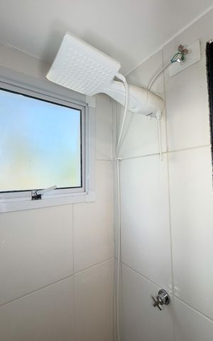 Apartamento para alugar com 28m², 1 quarto e sem vagaBanheiro da Suíte