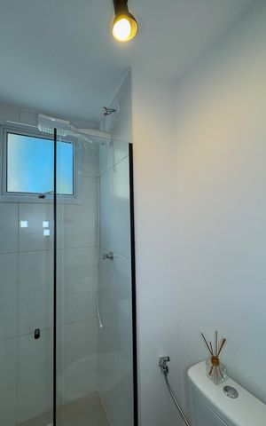 Apartamento para alugar com 28m², 1 quarto e sem vagaBanheiro da Suíte