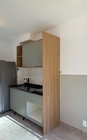 Apartamento para alugar com 28m², 1 quarto e sem vagaSala, Cozinha e Área de Serviço