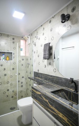Apartamento à venda com 65m², 2 quartos e 1 vaga Apartamento à venda com 65m², 2 quartos e 1 vagaBanheiro
