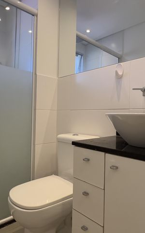 Apartamento para alugar com 38m², 1 quarto e 1 vaga Apartamento para alugar com 38m², 1 quarto e 1 vagaBanheiro social