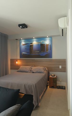 Studio à venda com 34m², 1 quarto e 1 vagaQuarto/Sala