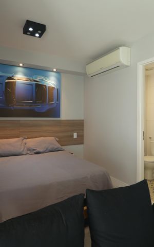 Studio à venda com 34m², 1 quarto e 1 vagaQuarto/Sala
