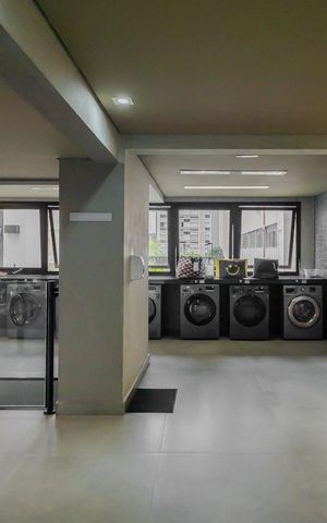 Studio para alugar com 35m², 1 quarto e 1 vagaLavanderia
