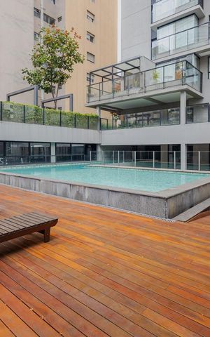 Studio para alugar com 35m², 1 quarto e 1 vagaPiscina