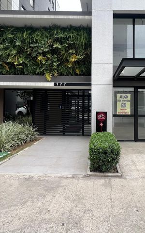 Studio para alugar com 29m², 1 quarto e sem vaga Studio para alugar com 29m², 1 quarto e sem vagaFachada