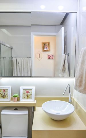 Apartamento à venda com 150m², 3 quartos e 2 vagas Apartamento à venda com 150m², 3 quartos e 2 vagasBanheiro 1