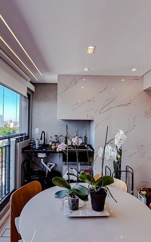 Apartamento à venda com 70m², 2 quartos e 1 vagaVaranda