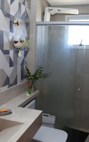 Apartamento à venda com 90m², 3 quartos e 2 vagasBanheiro da Suíte 