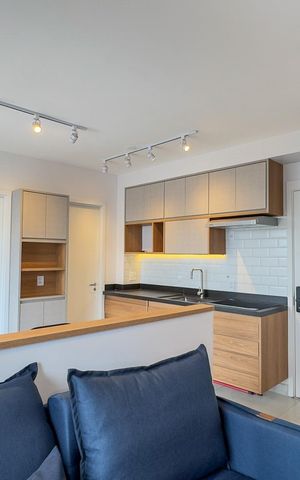 Apartamento para alugar com 37m², 1 quarto e sem vagasala e Cozinha