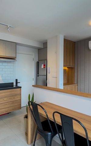 Apartamento para alugar com 37m², 1 quarto e sem vagasala e Cozinha