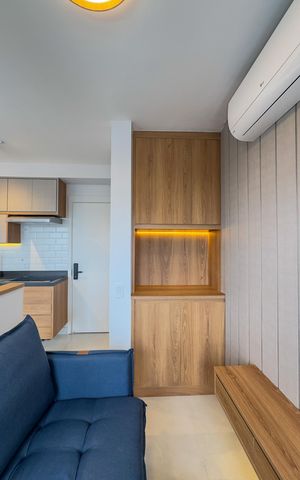 Apartamento para alugar com 37m², 1 quarto e sem vagasala e Cozinha