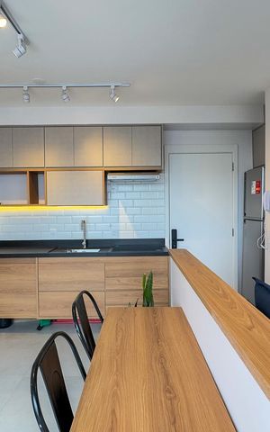 Apartamento para alugar com 37m², 1 quarto e sem vagasala e Cozinha