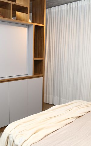 Studio à venda com 46m², 1 quarto e 1 vagaDetalhe do quarto