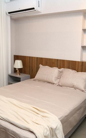 Studio à venda com 46m², 1 quarto e 1 vagaQuarto