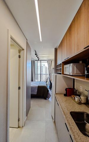 Studio à venda com 39m², 1 quarto e sem vagaCozinha