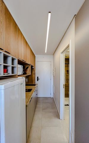 Studio à venda com 39m², 1 quarto e sem vagaCozinha