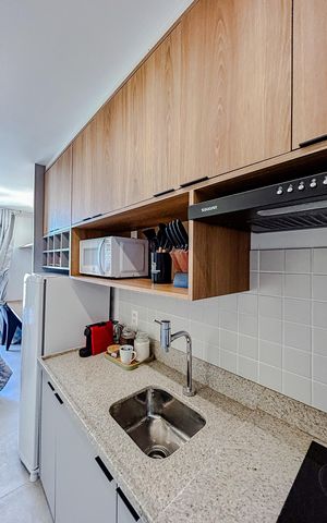 Studio à venda com 39m², 1 quarto e sem vagaCozinha