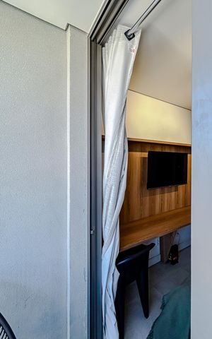 Studio à venda com 39m², 1 quarto e sem vagaVaranda