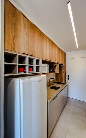 Studio à venda com 39m², 1 quarto e sem vagaCozinha