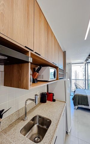 Studio à venda com 20m², 1 quarto e sem vagaCozinha