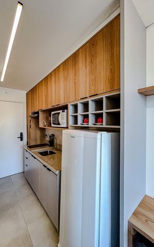 Studio à venda com 20m², 1 quarto e sem vagaCozinha