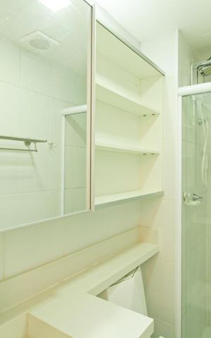 Apartamento para alugar com 35m², 1 quarto e sem vaga Apartamento para alugar com 35m², 1 quarto e sem vagaBanheiro