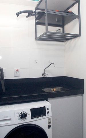 Apartamento à venda com 45m², 2 quartos e 1 vagaCozinha + Área de Serviço
