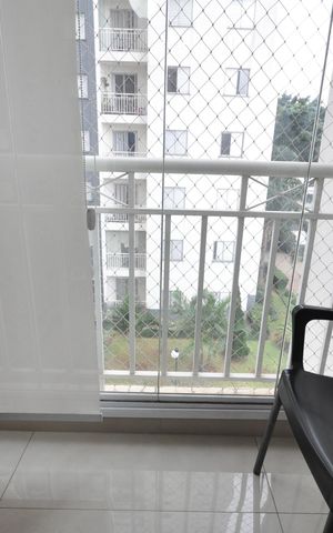 Apartamento à venda com 49m², 2 quartos e 1 vagaSacada da Sala
