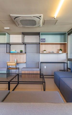 Apartamento à venda com 46m², 1 quarto e sem vagaÁrea comum - Salão de festas