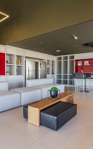 Apartamento à venda com 46m², 1 quarto e sem vagaÁrea comum - Salão de festas