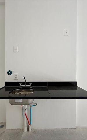 Studio à venda com 26m², 1 quarto e sem vaga Studio à venda com 26m², 1 quarto e sem vagaCozinha