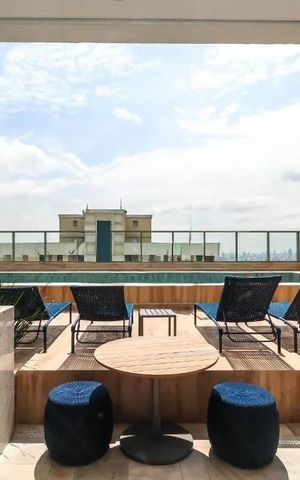 Apartamento à venda com 30m², 1 quarto e 1 vaga Apartamento à venda com 30m², 1 quarto e 1 vagaÁrea comum - Piscina