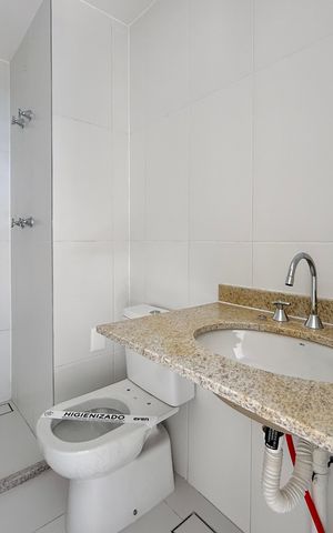 Studio à venda com 25m², 1 quarto e sem vaga Studio à venda com 25m², 1 quarto e sem vagaBanheiro