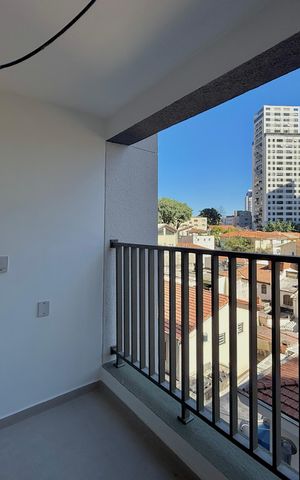 Studio para alugar com 26m², 1 quarto e sem vaga Studio para alugar com 26m², 1 quarto e sem vagaSacada