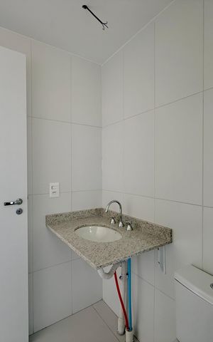 Studio para alugar com 25m², 1 quarto e sem vaga Studio para alugar com 25m², 1 quarto e sem vagaBanheiro da