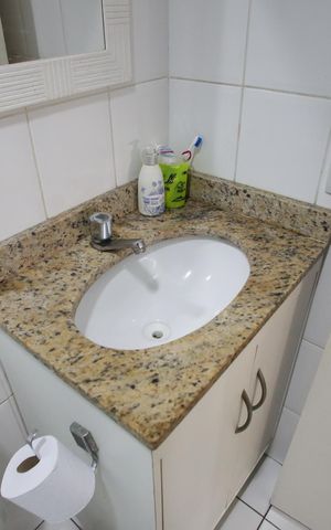 Apartamento à venda com 62m², 2 quartos e 1 vagaBanheiro Social