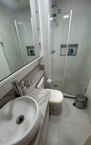 Apartamento para alugar com 112m², 2 quartos e 2 vagas Apartamento para alugar com 112m², 2 quartos e 2 vagasBanheiro social