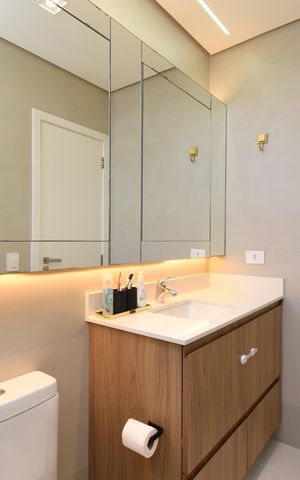 Apartamento à venda com 93m², 3 quartos e 2 vagasBanheiro da Suíte