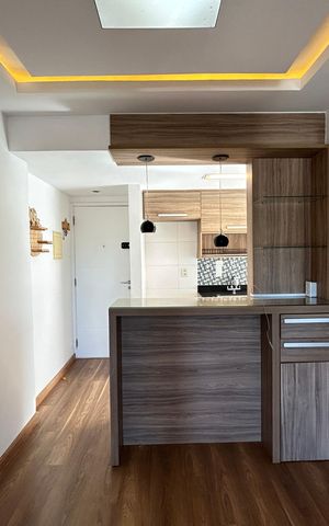Apartamento à venda com 53m², 2 quartos e 1 vagaDetalhe Sala